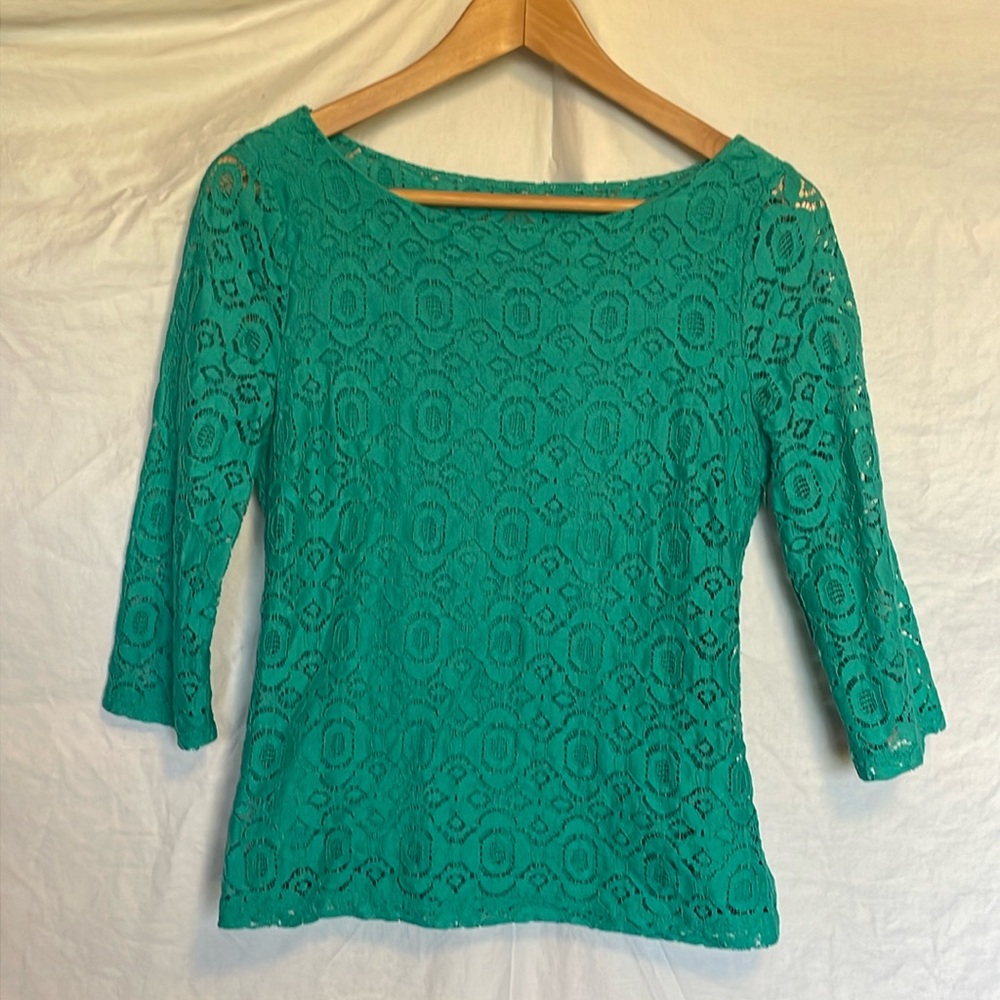 Banana Republic 3/4 sleeve lace top